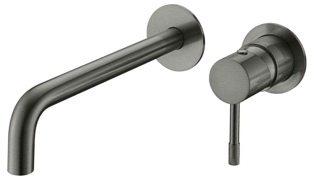 Смеситель для раковины из стены Boheme Uno Gun Metall 465-GM