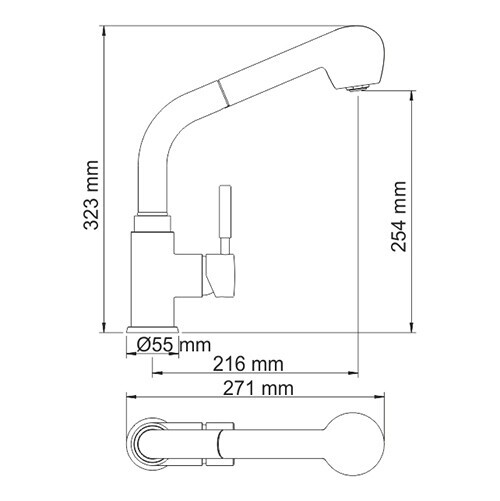 WasserKRAFT Wern 4266 смеситель для кухни хром