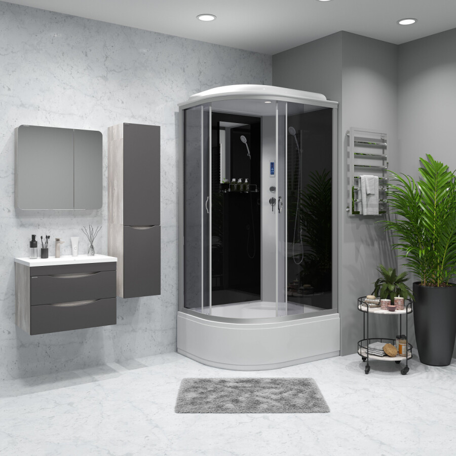 Niagara NG 2510-14RP Душевая кабина 120x80 Электронная панель правосторонняя 25101434RP