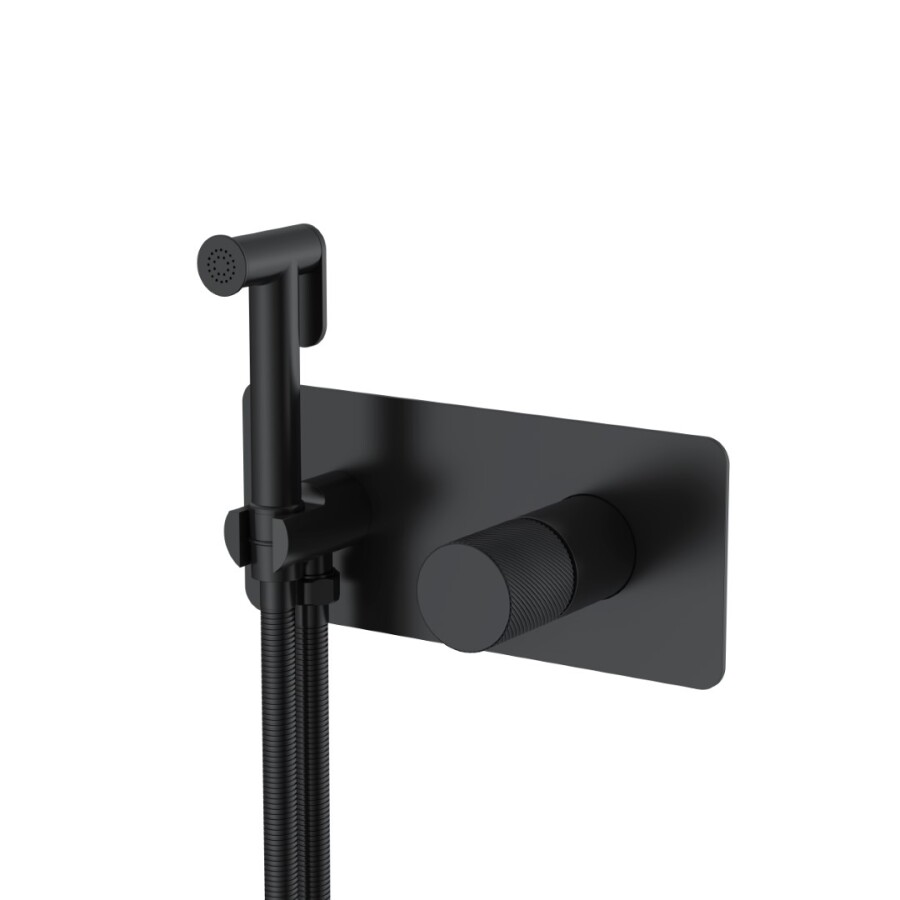 Гигиенический душ со смесителем Boheme Stick ручка Spirale Черный матовый 127-BB.4