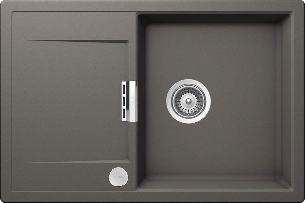 Schock Eton 50D 700973 кухонная мойка серебристый камень 76.5x51 см