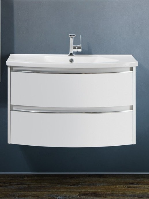 BelBagno PROSPERO BB600DVC-PAT/BO тумба под раковину подвесная, 2 ящика, 60 см, Bianco Opaco