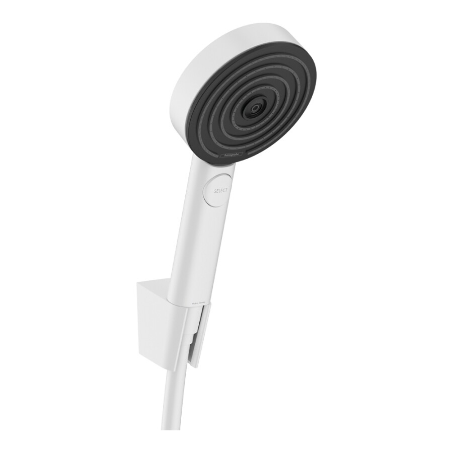 Hansgrohe Pulsify Select S Душевой набор с держателем 105 3jet Relaxation, шланг 160 см белый матовый 24303700