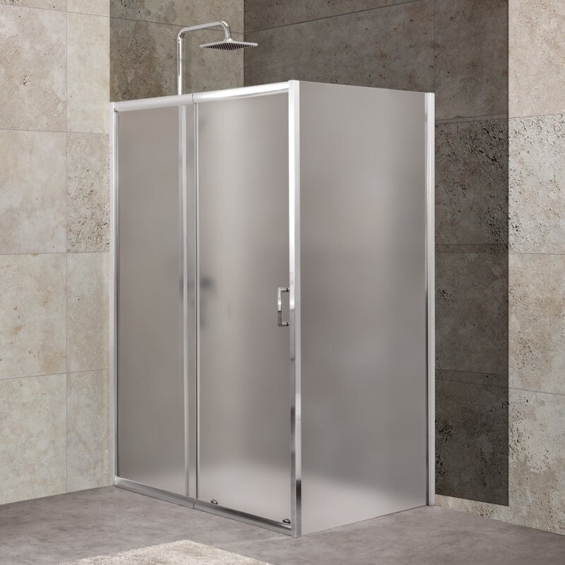 BelBagno Unique душевой уголок 120/135х90 см, матовый, хром UNIQUE-AH-1-120/135-90-M-Cr