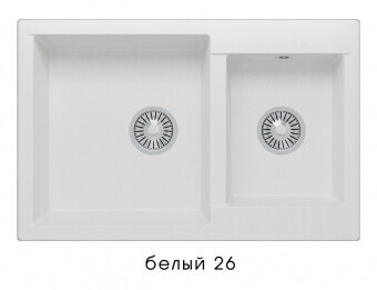 Polygran Brig 772 77 50 см мойка для кухни белый 26