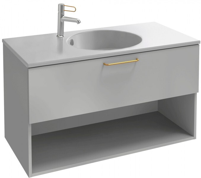Jacob Delafon Odeon Rive Gauche EB2553-R5-E52 90 см тумба под раковину подвесная
