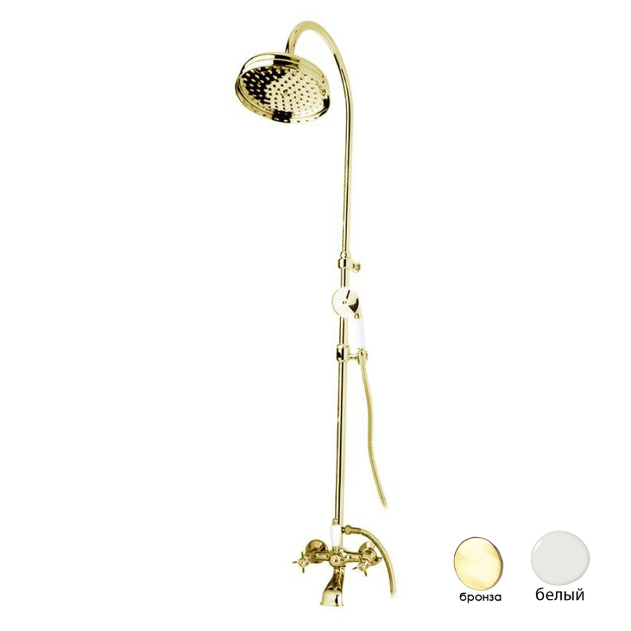 Cezares Lord душевая стойка со смесителем бронза LORD-CVD-30-02-Bi