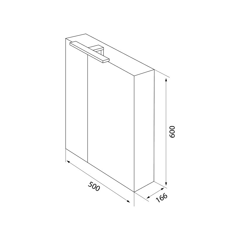 Зеркало-шкаф Iddis Mirro 50*60 MIR5002i99