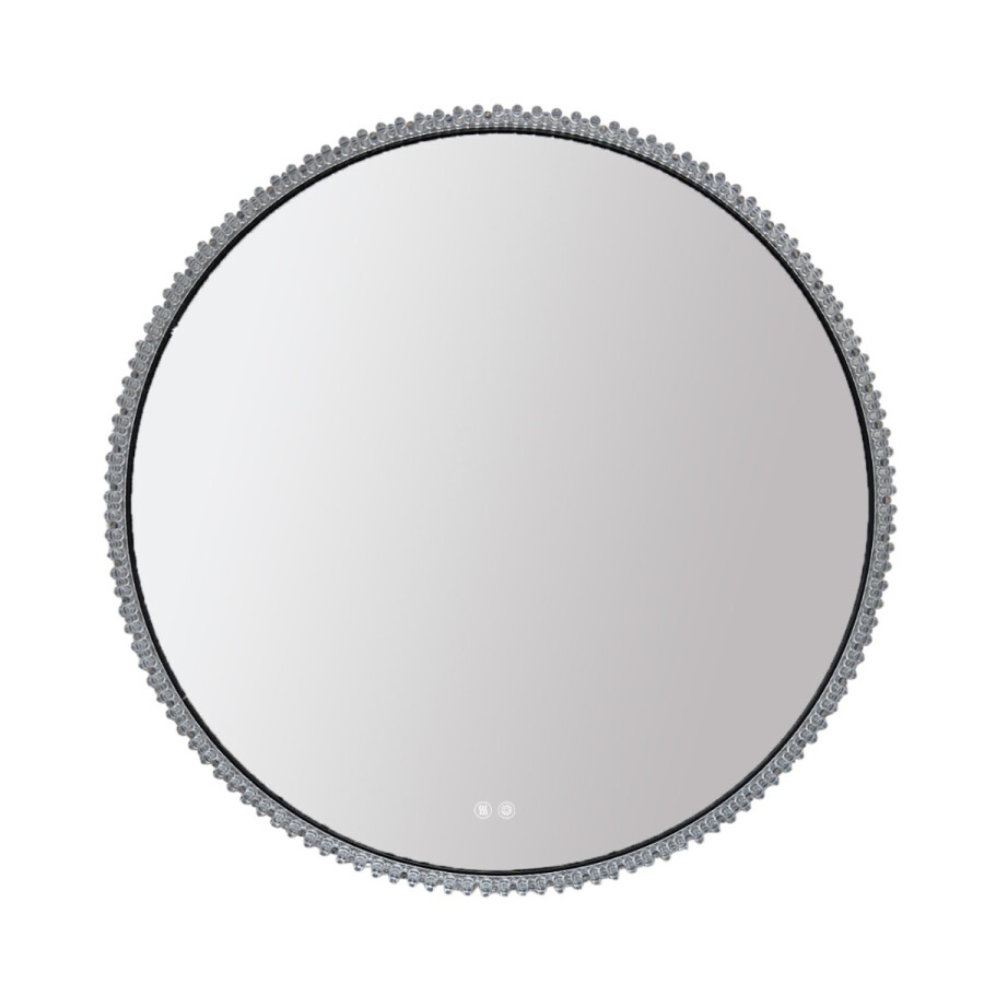 Зеркало с подсветкой в ванную Azario Лайвли 800х800х55 цвет серый матовый АZ-LED012025