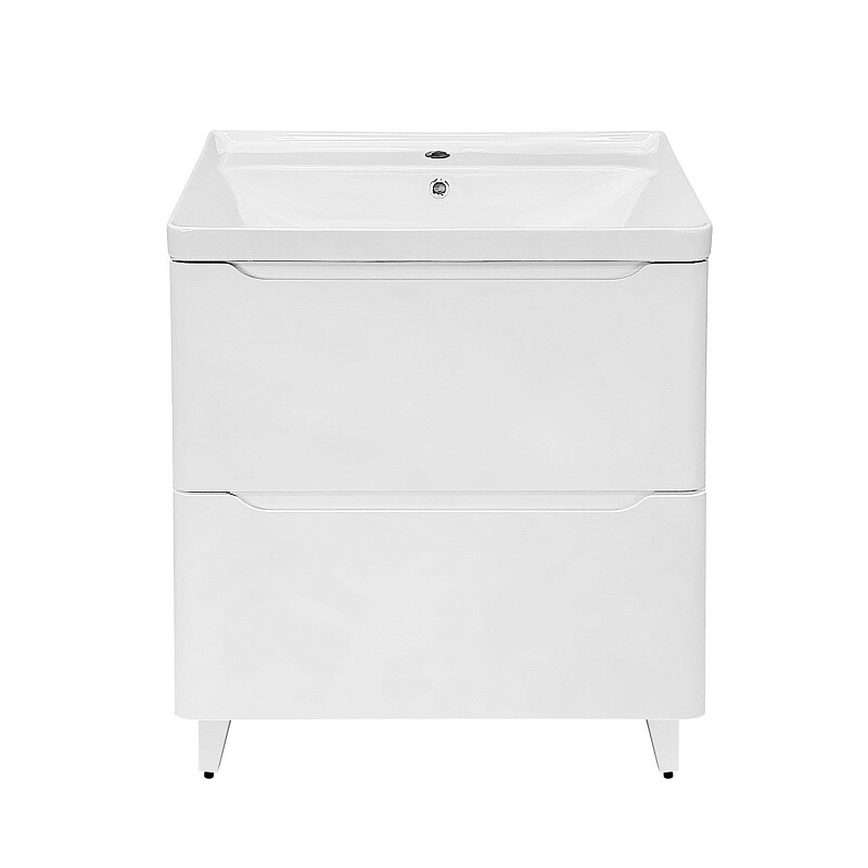 Комплект Тумба Azario Лотос 70/2 Н напольная с раковиной Монте 70 "AZ-MONTE 70" CS00106602