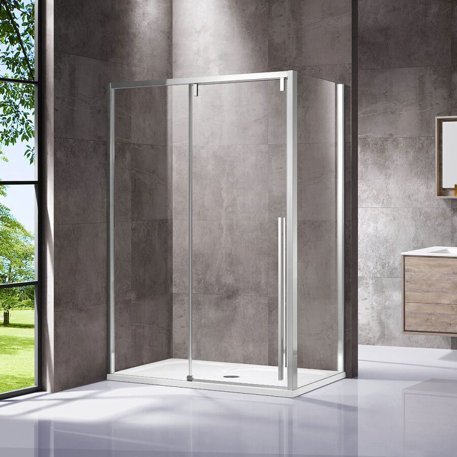 Vincea Lugano душевой уголок VSR-1L8012CL-1 120х80 хром, стекло прозрачное
