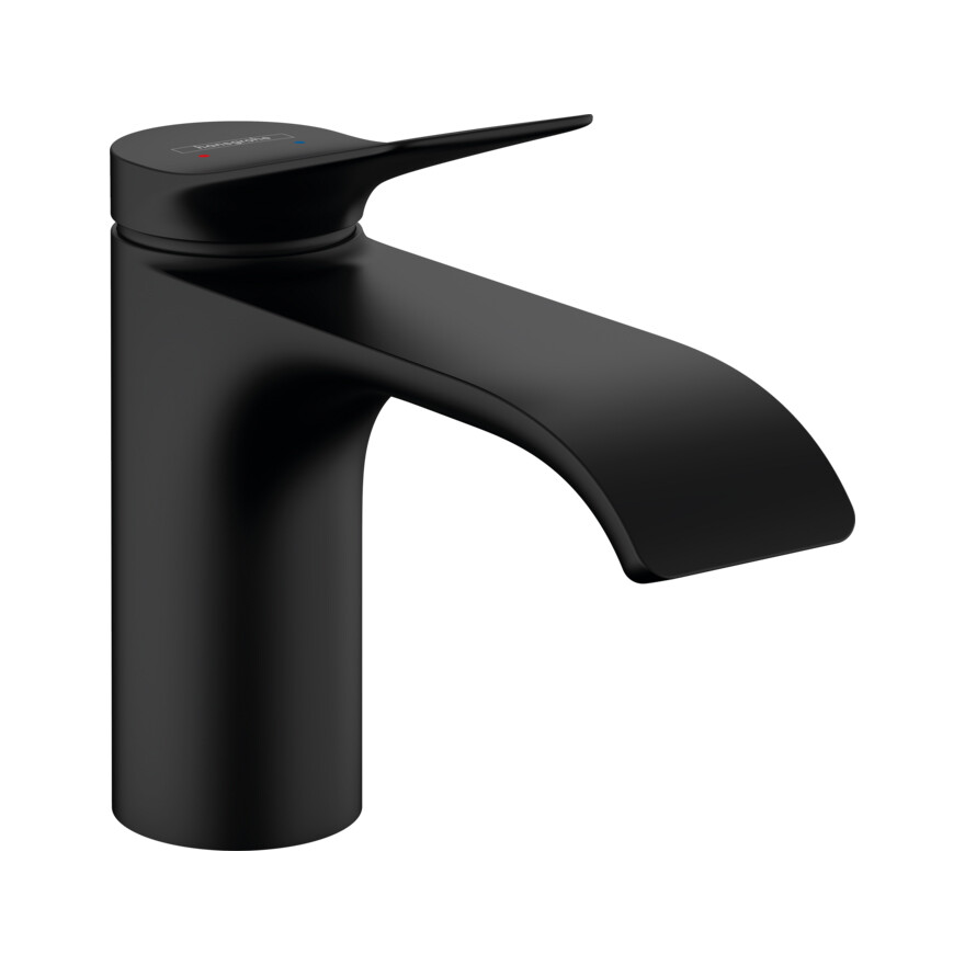 Hansgrohe Vivenis Смеситель для раковины 80 без сливного гарнитура черный матовый 75012670