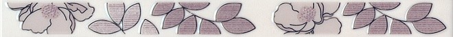 Kerama Marazzi Ньюпорт 40х3 см бордюр настенный фиолетовый цветы