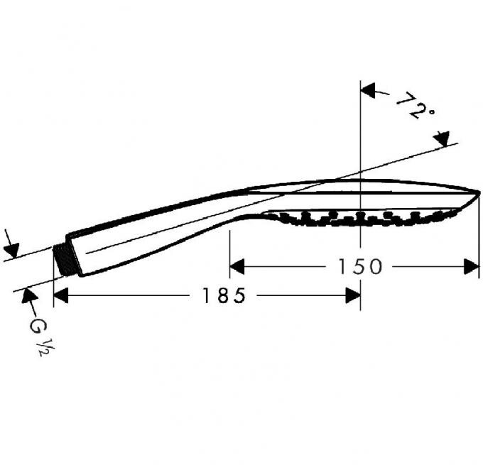 Ручной душ Hansgrohe Raindance Select E 150 3jet 26550000