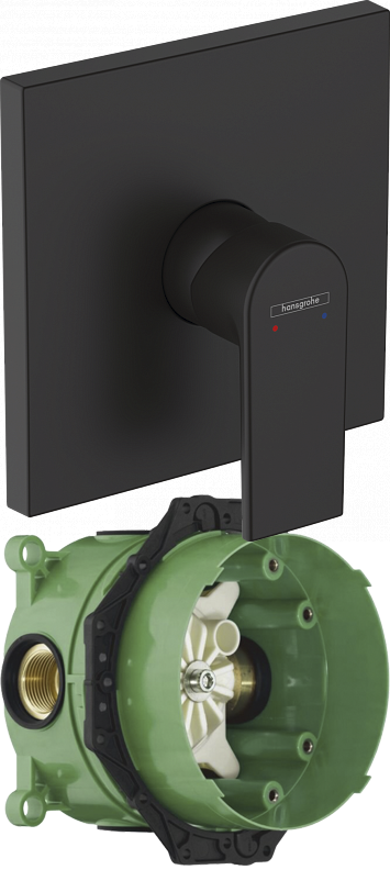 Hansgrohe 71668670S Set HG Vernis Shape смеситель для душа скрытого монтажа (71668670+01800180), матовый черный