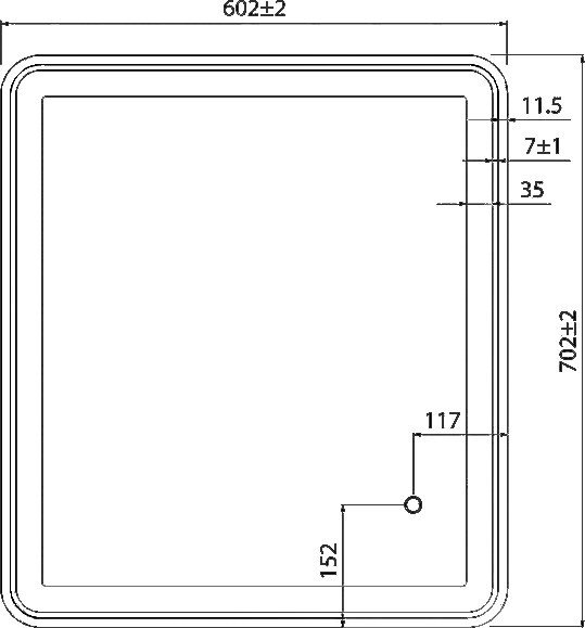 Зеркальное полотно Iddis Cloud 60*70 CLO6000i98