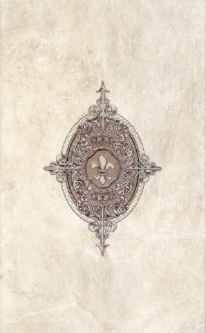 Газкерамика Тефра 25х40см декор1 овал настенный матовый 