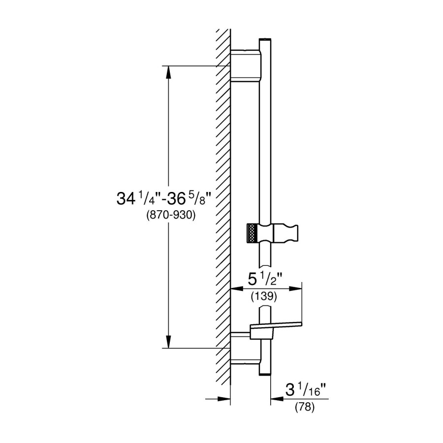 Grohe Rainshower SmartActive 26603000 душевая штанга