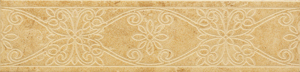 Coliseum Gres Toscana Beige Fascia Giglio 7x30 см вставка напольная бежевая