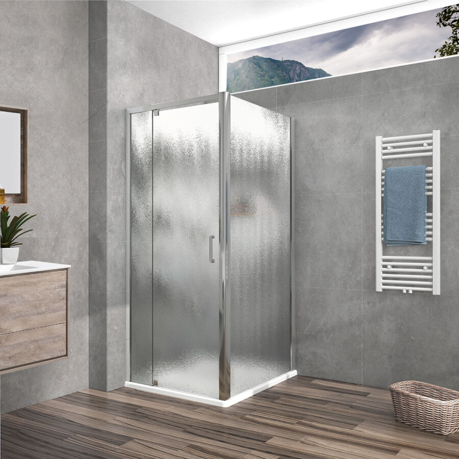 Vincea Intra душевой уголок VSR-1I809090CH 80/90x90 хром, стекло рифленое