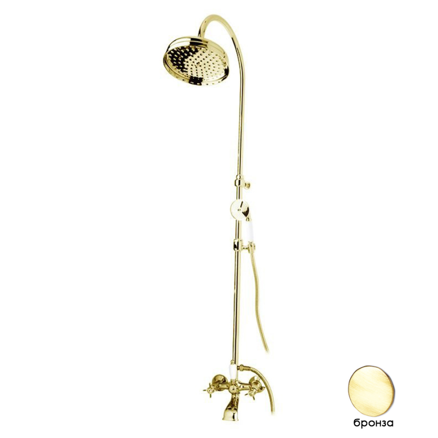 Cezares Lord душевая стойка со смесителем бронза LORD-CVD-30-02-M