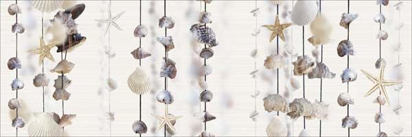 Уралкерамика Айленд 20х60 см декор настенный ракушки