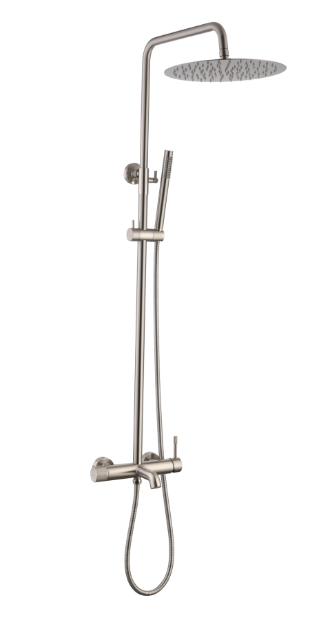 Душевая система Boheme Uno Nickel Brush с изливом 468-NB