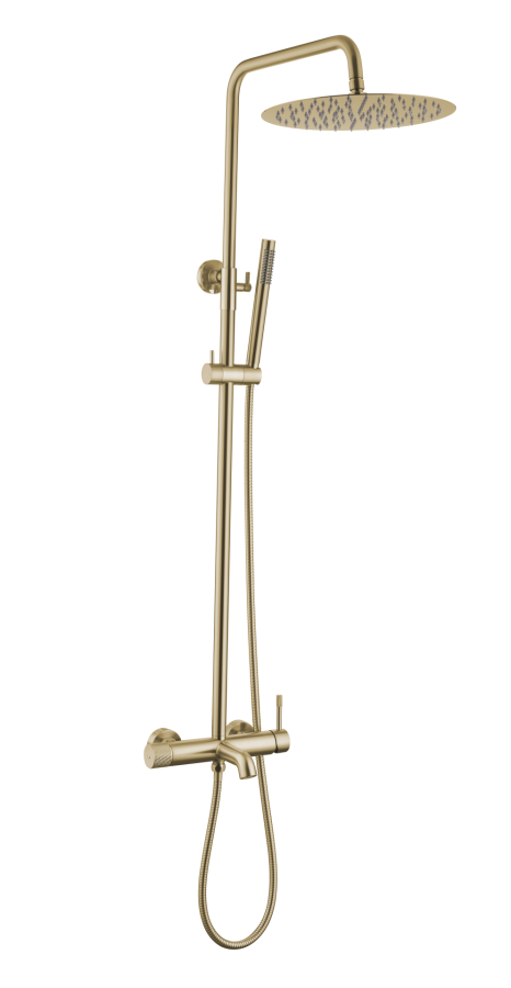 Душевая система Boheme Uno Matt Gold с изливом 468-MG