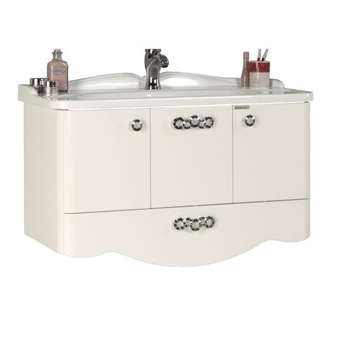 Акватон Венеция 75 тумба с раковиной 1A150901VN010 подвесная