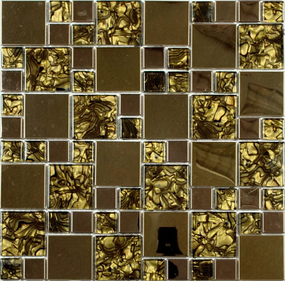 NS Mosaic Metal мозаика металл, стекло 30х30 см MS-612