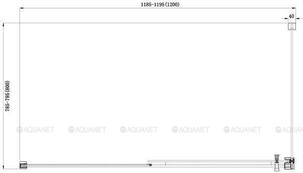 Aquanet Delta NPE1131 душевое ограждение 120*80*200