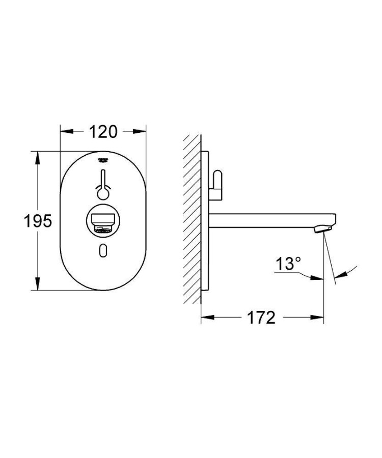 Grohe Eurosmart CE 36315000 смеситель для раковины инфракрасный