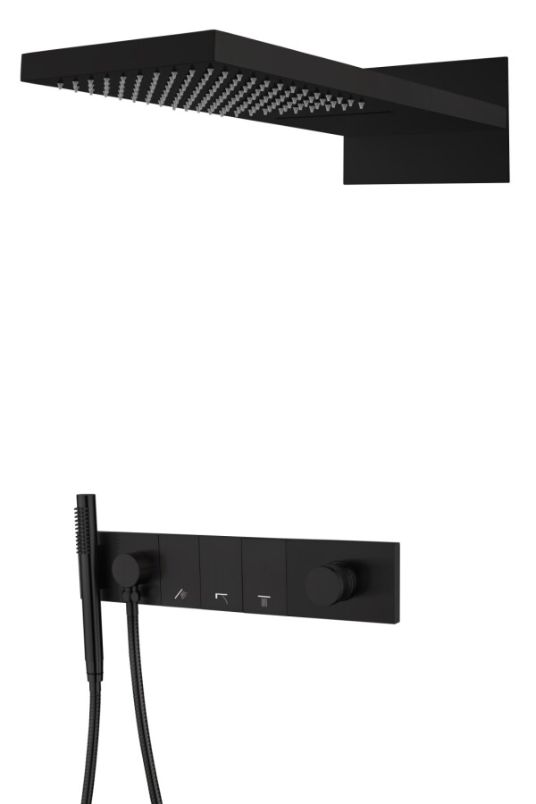 Душевая система трехпозиционная Boheme Zodiac Черный матовый 132-B