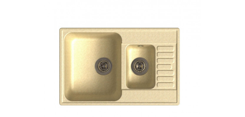 GranFest Quarz GF-Z 21К кухонная мойка бежевый 74х48 см