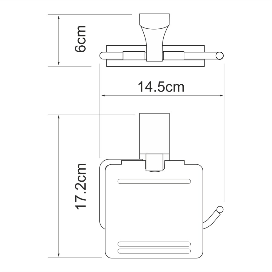 WasserKRAFT Leine K-5025WHITE держатель для туалетной бумаги хром/белый