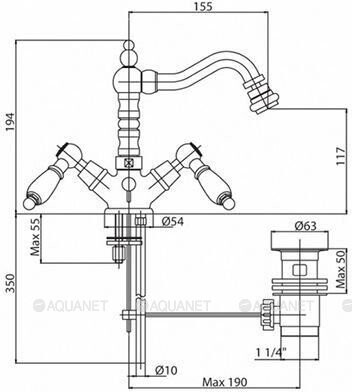 Cezares First BS2-03-M смеситель для биде золото