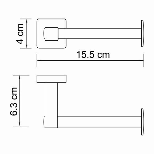 WasserKRAFT Lippe K-6596 держатель для туалетной бумаги хром