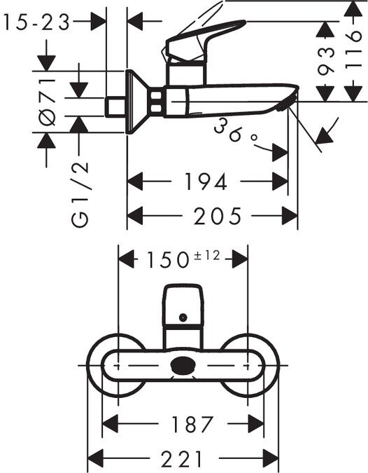 Hansgrohe Logis 71225000 смеситель для раковины хром