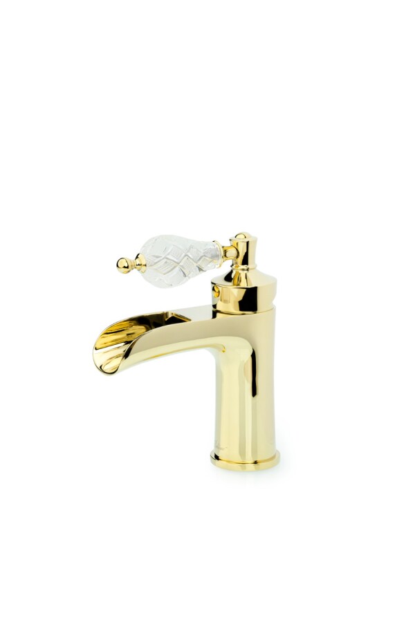 Смеситель для раковины Boheme Vogue Хрусталь / Золото 211-CRST