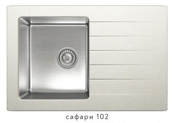 Tolero Twist TTS-760 76 50 см мойка для кухни сафари