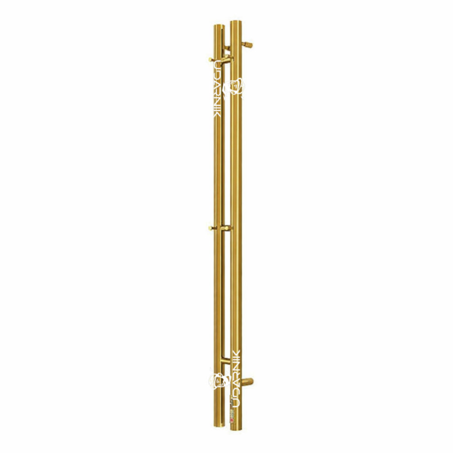 Полотенцесушитель электрический Стойка Terminus Дуо электро круг 1200 Золото (gold DO) 4670078561817