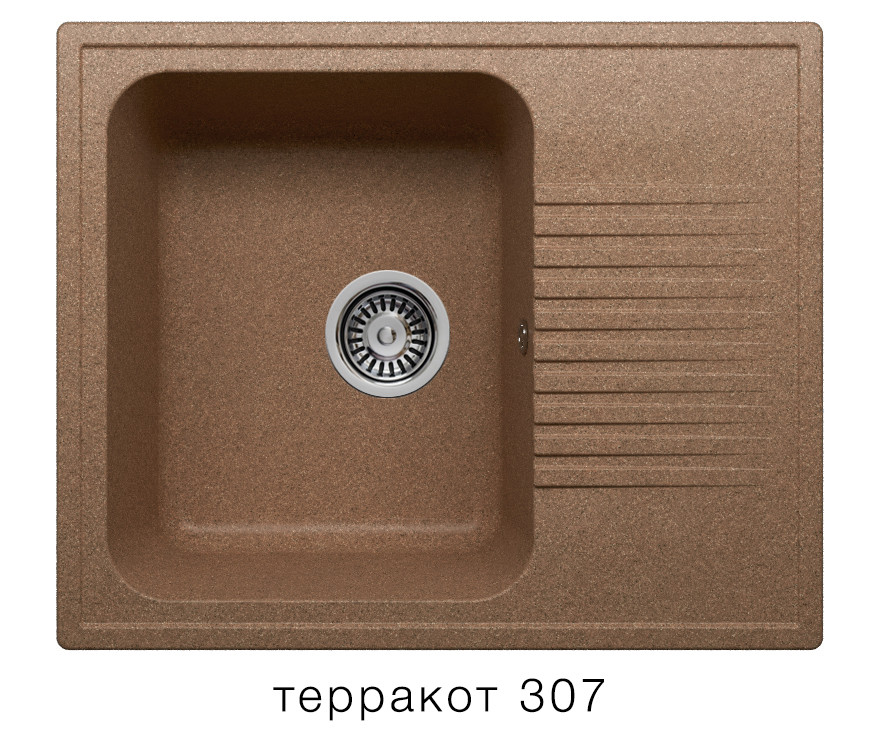 Polygran F 07 кухонная мойка терракот 50 х 61 см