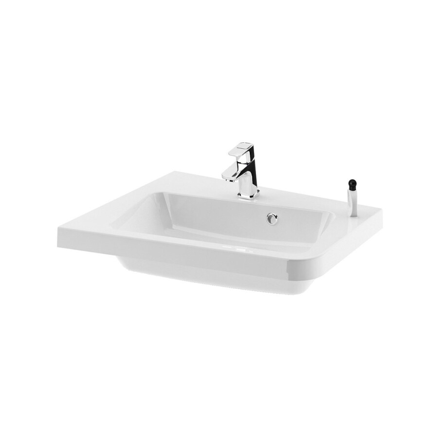 Ravak 10° 650 R умывальник угловой из литого мрамора левый XJIL1165000