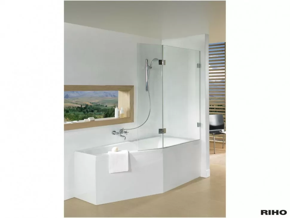 Riho Scandic X500 шторка для ванны Yukon R профиль черный GX00602B2