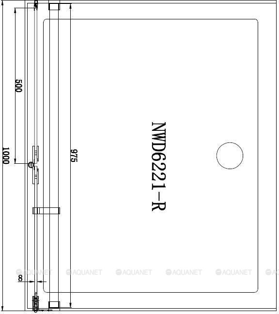 Aquanet Beta NWD6221 душевые двери 100*200 L