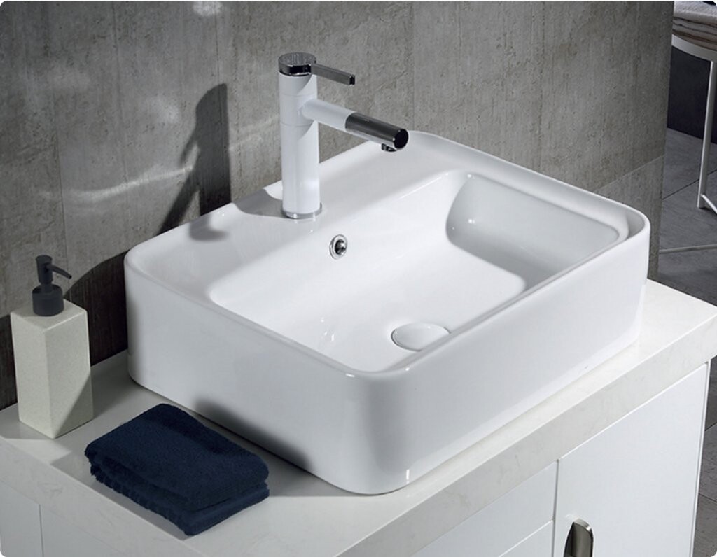 BelBagno BB1367 раковина накладная 52 см белая