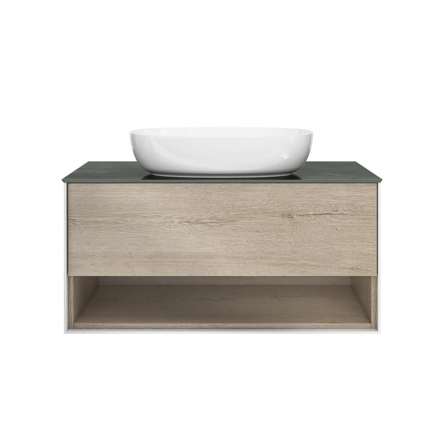Kerama Marazzi Plaza Modern тумба 100 дуб с полкой PLB.M.100.1OAK.O