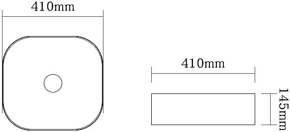SantiLine SL-1106MB раковина накладная 41 см