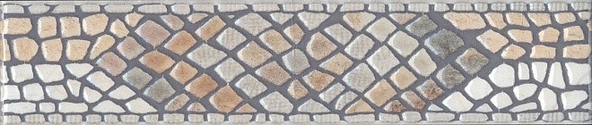 Kerama Marazzi Велия 25х5 см бордюр настеный серый