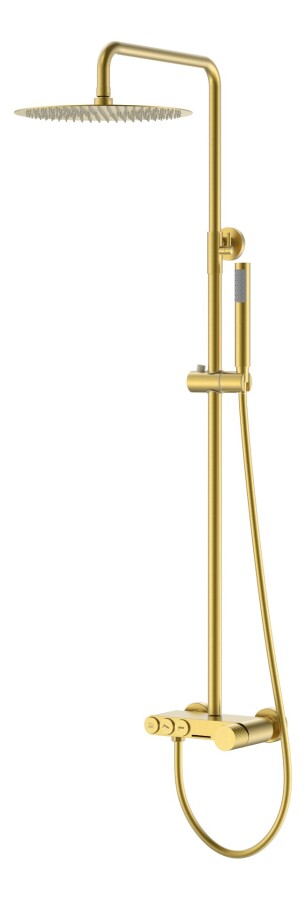 Душевая система с изливом Boheme Stick ручка Diamond Matt Gold 128-MG